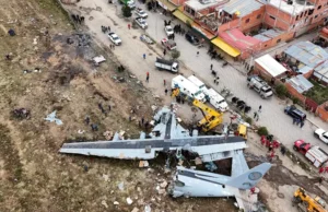 22 osoby zginęły w katastrofie samolotu wojskowego wypełnionego gotówką w Boliwii – Świat