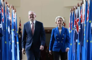 Australia i Unia Europejska zgadzają się na nowy, szeroko zakrojony pakt handlowy, nad którym prace trwają od 8 lat