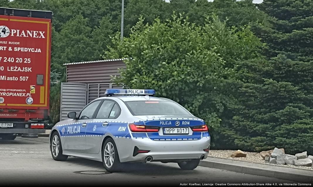 Ostrzeżenie policji w związku z zdarzeniami drogowymi w powiecie węgrowskim